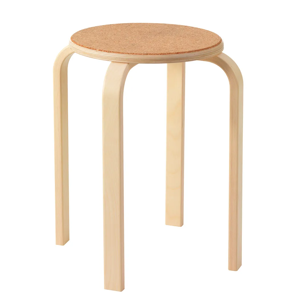 Wooden stool, stackable